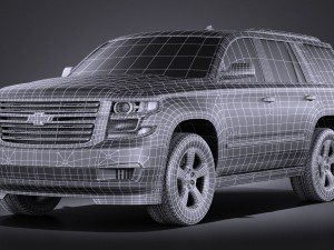 Chevrolet Tahoe 2015 vray Model 3D