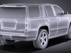 Chevrolet Tahoe 2015 vray Model 3D