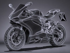 Ducati Panigale 959 2016 3D Модель