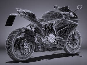 Ducati Panigale 959 2016 3D Модель