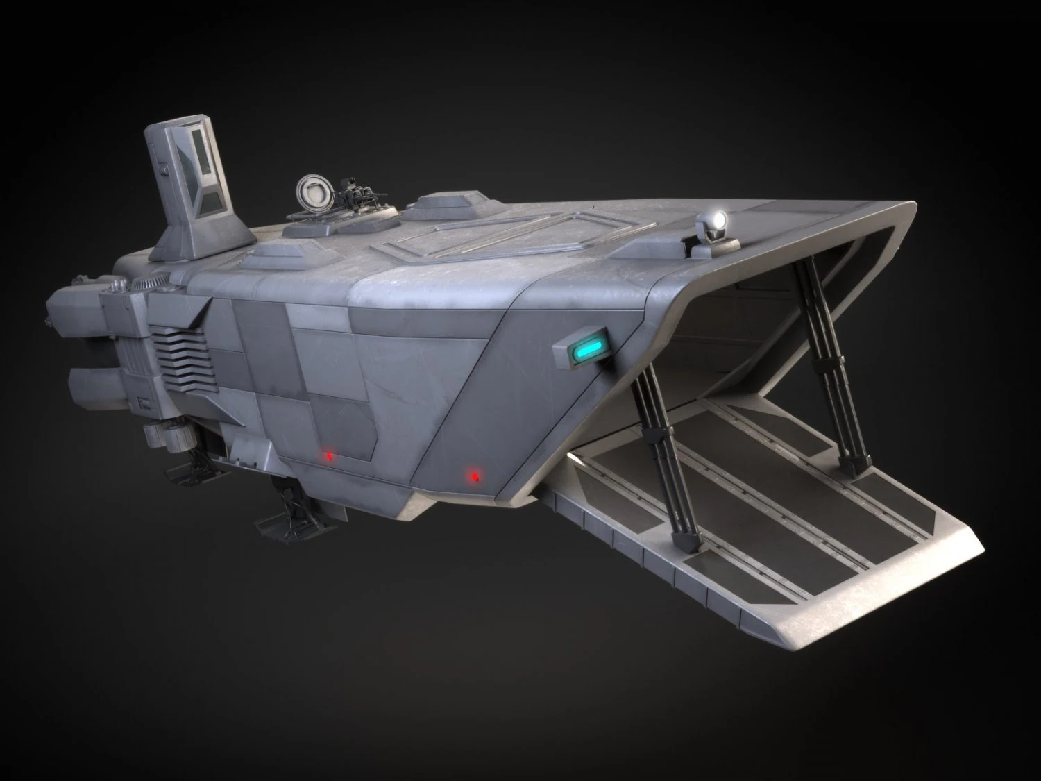 Star Wars Transporter - Atmospheric Assault Lander 3D Model .c4d .max .obj .3ds .fbx .stl .blend 