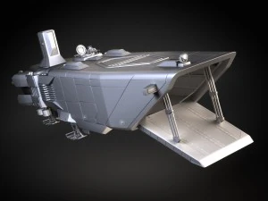 Star Wars Transporter - Atmospheric Assault Lander 3D Model