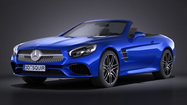 Mercedes-Benz SL 2017 3D Модель .c4d .max .obj .3ds .fbx .stl .blend