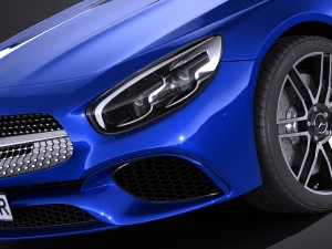 Mercedes-Benz SL 2017 3D Модель