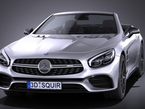 Mercedes-Benz SL 63 AMG 2017 3D 模型