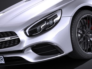 Mercedes-Benz SL 63 AMG 2017 3D 模型