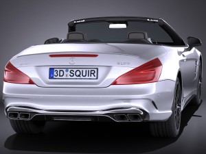 Mercedes-Benz SL 63 AMG 2017 3D 模型