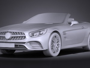 Mercedes-Benz SL 63 AMG 2017 3D 模型