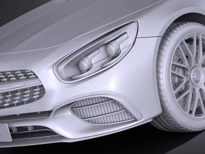 Mercedes-Benz SL 63 AMG 2017 3D 模型