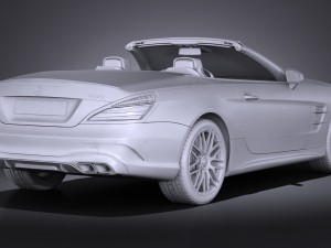 Mercedes-Benz SL 63 AMG 2017 3D 模型