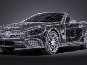 Mercedes-Benz SL 63 AMG 2017 3D 模型