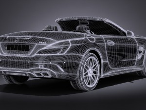 Mercedes-Benz SL 63 AMG 2017 3D 模型