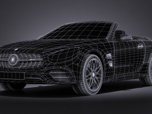 Mercedes-Benz SL 63 AMG 2017 3D 模型
