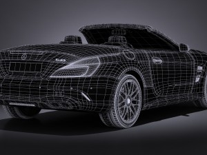 Mercedes-Benz SL 63 AMG 2017 3D 模型