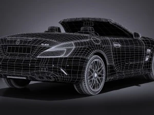 Mercedes-Benz SL 63 AMG 2017 3D Model