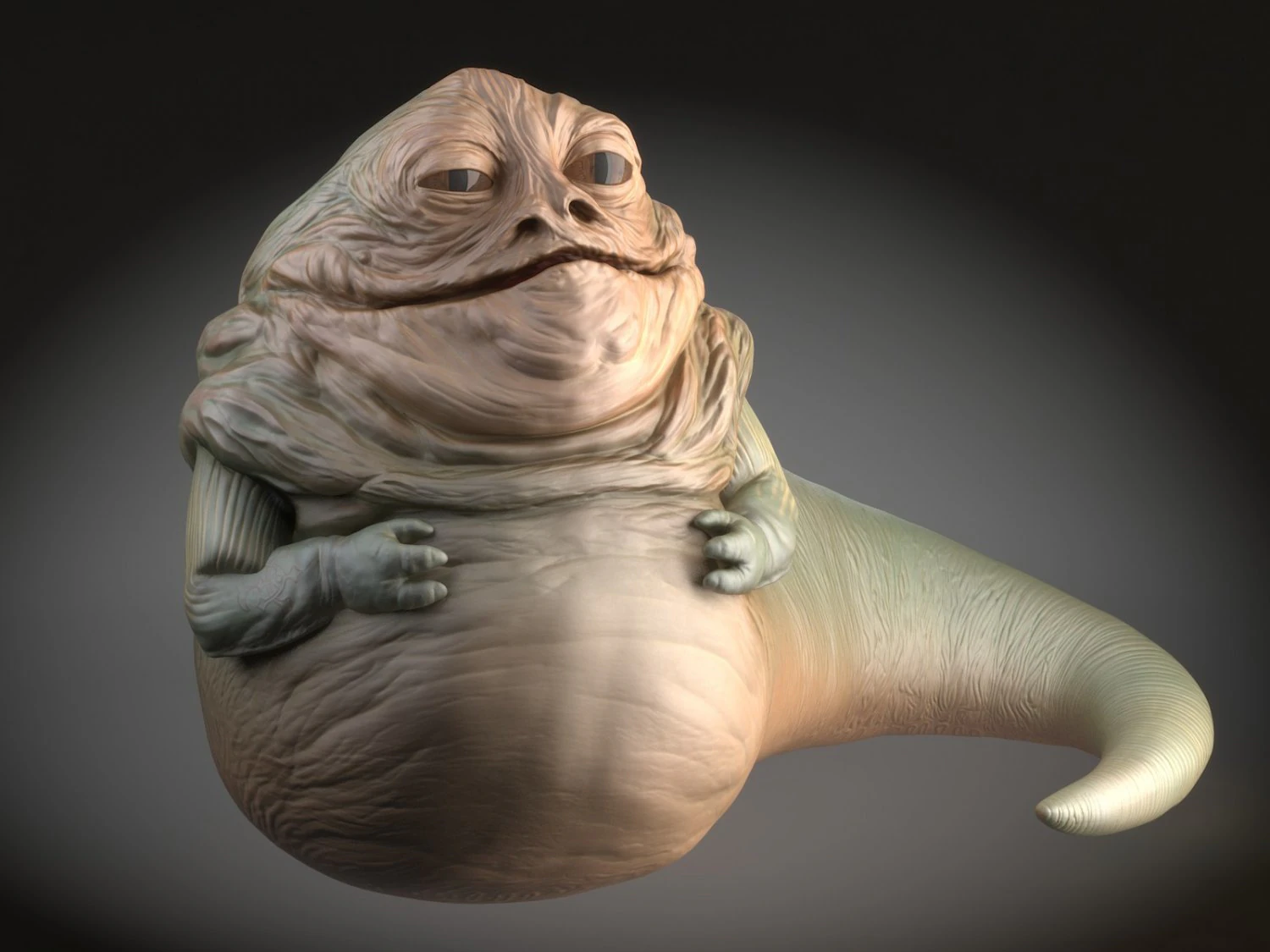 Star Wars Jabba the Hutt 3D Model .c4d .max .obj .3ds .fbx .stl .blend