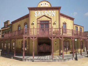 ciudad occidental Modelo 3D