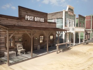 Western Town 3D मॉडल