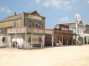 Western Town 3D मॉडल