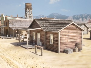 Western Town 3D मॉडल
