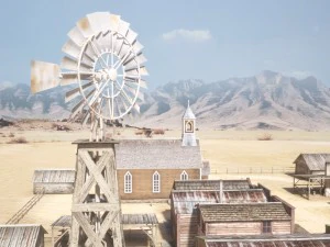 ciudad occidental Modelo 3D