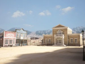 ciudad occidental Modelo 3D