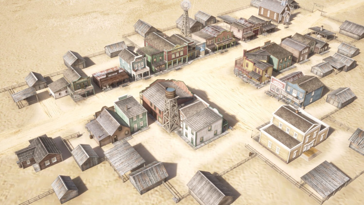 Western Town isometric