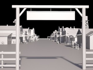 Western Town 3D मॉडल