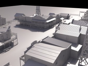 Western Town 3D मॉडल
