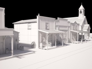 Western Town 3D मॉडल
