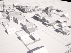 Western Town 3D मॉडल