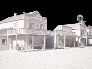 Western Town 3D मॉडल