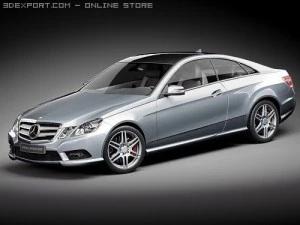 Mercedes-Benz E Coupe 2010 3D Model