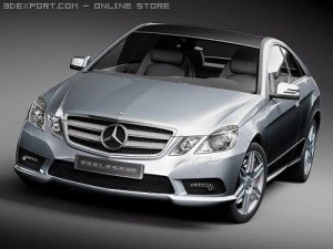 Mercedes-Benz E Coupe 2010 3D Model