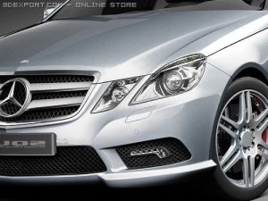 Mercedes-Benz E Coupe 2010 3D Model