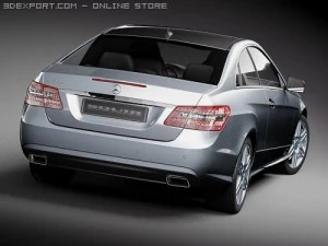 Mercedes-Benz E Coupe 2010 3D Model