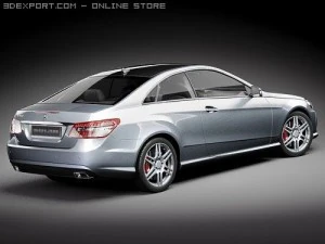 Mercedes-Benz E Coupe 2010 3D Model
