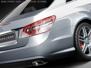Mercedes-Benz E Coupe 2010 3D Model
