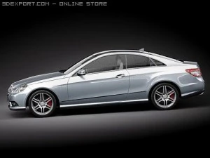 Mercedes-Benz E Coupe 2010 3D Model