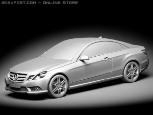 Mercedes-Benz E Coupe 2010 3Dモデル