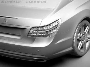 Mercedes-Benz E Coupe 2010 3D Model