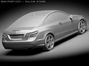 Mercedes-Benz E Coupe 2010 3D Model