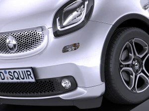 Smart Fortwo Cabrio 2016 3D Model
