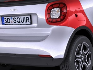 Smart Fortwo Cabrio 2016 3D Модель