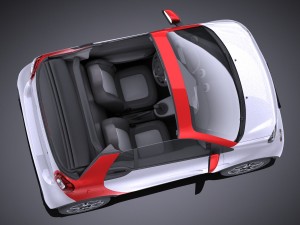 Smart Fortwo Cabrio 2016 3D Модель