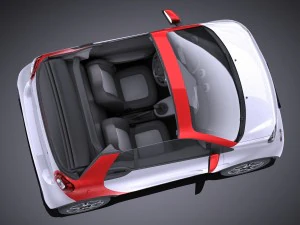 Smart Fortwo Cabrio 2016 3D Model