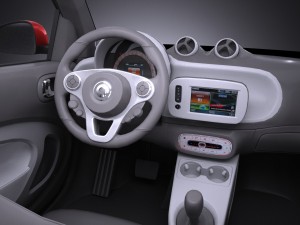 Smart Fortwo Cabrio 2016 3D Модель