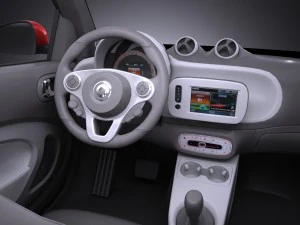Smart Fortwo Cabrio 2016 3D Model