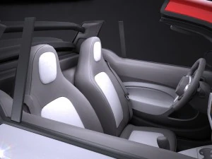 Smart Fortwo Cabrio 2016 3D Model