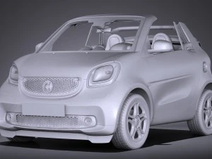 Smart Fortwo Cabrio 2016 3D Model